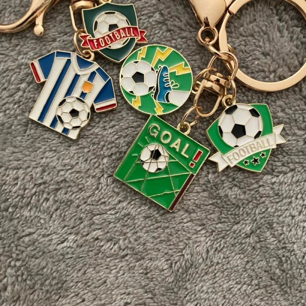 Football/Soccer Key Chain or Bag Charm Set